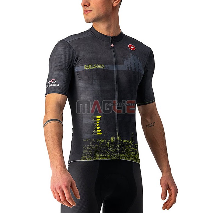 Maglia Giro d'Italia Manica Corta 2021 Nero